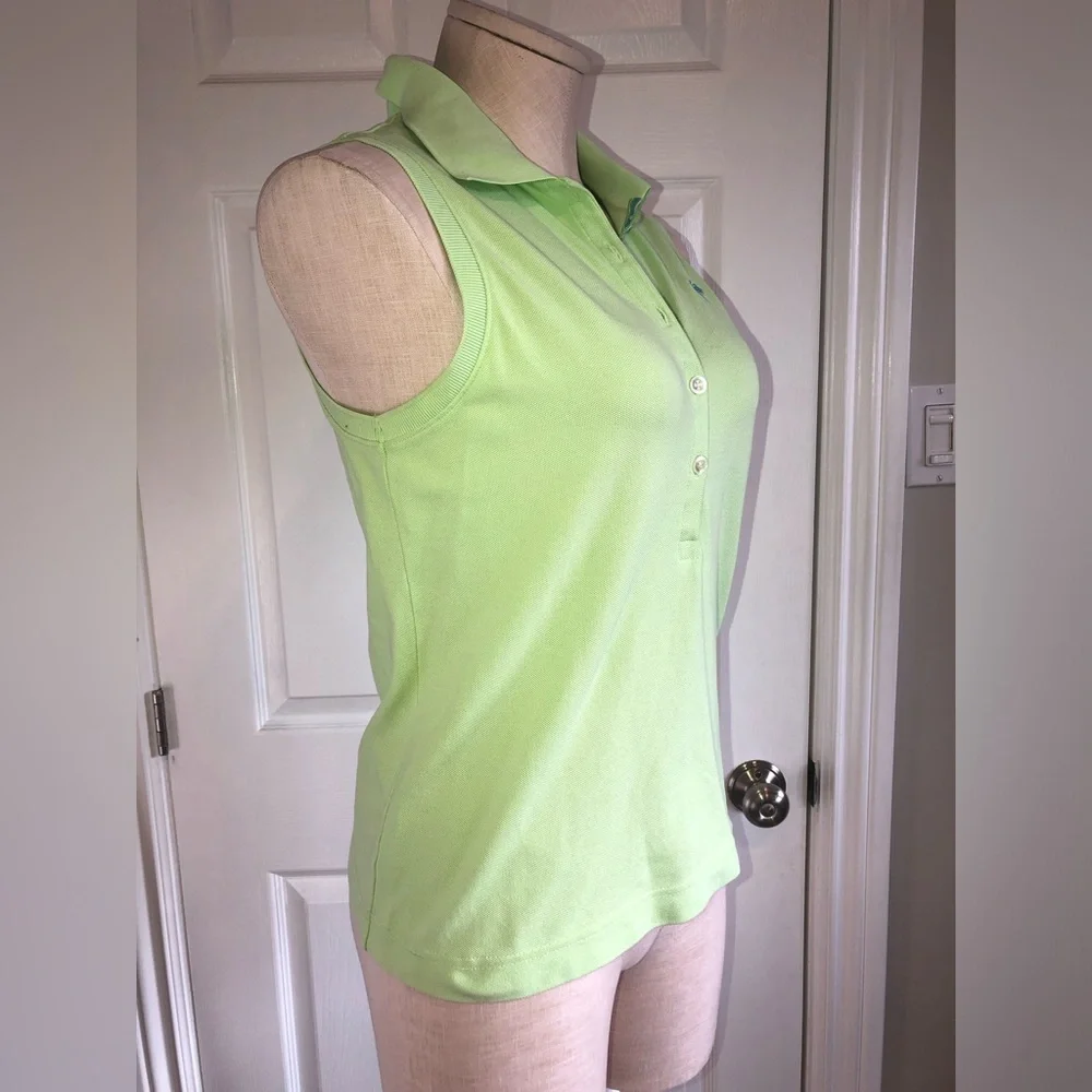 Lilly Pulitzer Green Sleeveless Polo Top size small - Picture 2 of 5